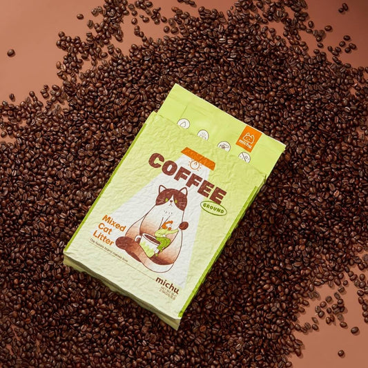 Mixed Tofu Cat Litter, Heavy Duty Flushable Kitty Litter, 5.5Lb/88Oz Coffee 8 Pack