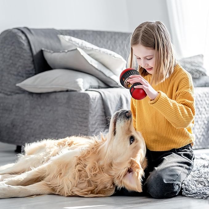 Dog Treat Toy, Interactive Treat Dispensing Dog Toys, Adjustable and Durable Dog Puzzle Toy for Small/Medium/Large Breed Dogs to Keep Them Busy