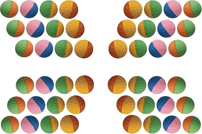 YnFag Foam Soccer Balls Cat Toys for Indoor Cats (48 Pack Foam Balls)