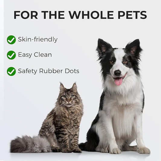 Self Cleaning Slicker Cat Brush - Skin Friendly Shedding Grooming Tool for Dogs & Cats, Pet Supplies Accessories, Deshedding Comb for Short Long Haired Kittens, Massage Function to Removes Loose Fur