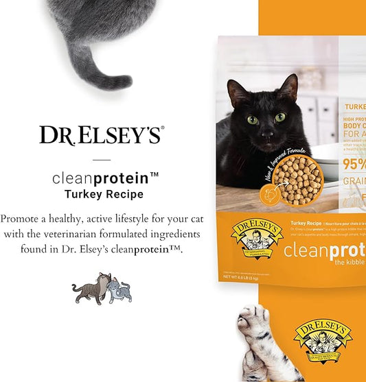 Dr. Elsey's cleanprotein Turkey Cat Kibble 6.6lb. Bag