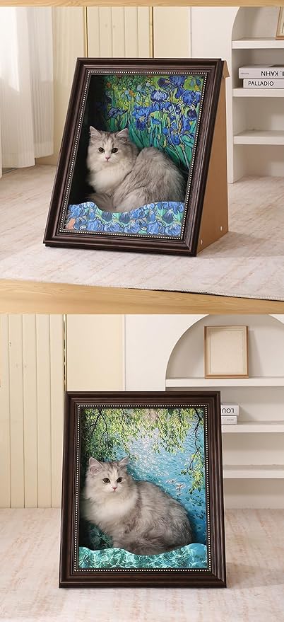 Handcrafted Oil Painting Cat Nest(Mona Lisa)