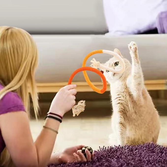 3 PCS Cat Chew Toy Catnip Toys for Cats 27.5in Interactive Cat Toy for Indoor Cats Kitten Teething Toys