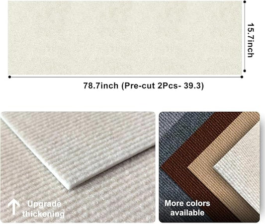 Cat Scratch Couch Furniture Protector, Adhesive Cat Scratch Pad Deterrent for Furniture, DIY Climbing Cat Scratcher Couch Protector from Cat Claws Scratching for Indoor (OffWhite, 78.7x15.8Inch)