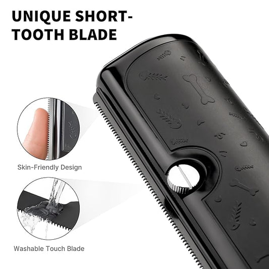 Deshedding Dog Brush and Grooming Tool – Pet Hair Remover Comb for Shedding, Easy Clean, Effective for Short and Long Hair, Professional Pet Grooming Brush for Dogs and Cats