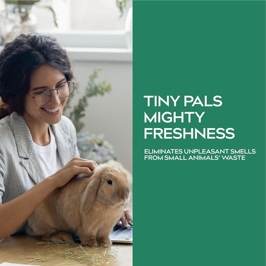 Small Animal Cage Deodorizer Spray – Unscented Natural Mineral Formula to Remove Odors in Hamster, Rabbit, and Guinea Pig Cages – 9 Fl Oz