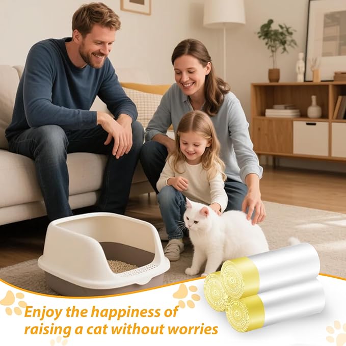 30 Pack Jumbo Cat Litter Liners 37" x 18" Heavy Duty Cats Litter Bags Extra Thick Litter Pan Liners Large Cat Box Liners with Drawstring Disposable Strong Plastic Pet Kitty Litter Bags