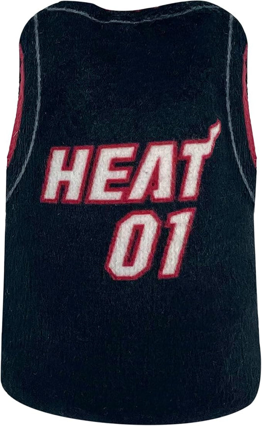 Best Plush CAT Toy - NBA Miami Heat Complete Set of 3 Piece Cat Toys Filled with Fresh Catnip. Includes: 1 Jersey Cat Toy, 1 Basketball Cat Toy with Feathers & 1#1 Fan Cat Toy. Beautiful Team Logos
