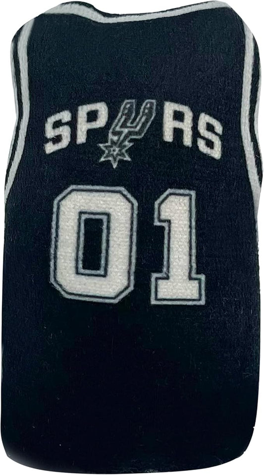 Best Plush CAT Toy - NBA SAN Antonio Spurs Complete Set of 3 Piece Cat Toys Filled with Fresh Catnip. Incl: 1 Jersey Cat Toy, 1 Basketball Cat Toy with Feathers & 1#1 Fan Cat Toy. Beautiful Team Logo