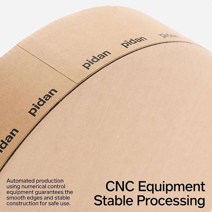 pidan Cat Scratcher Cardboard, Round Cat Scratchers Bed for Indoor Cats Scratching Board,A-Grade Corrugated Base Paper,Safe Glue (Round Type)