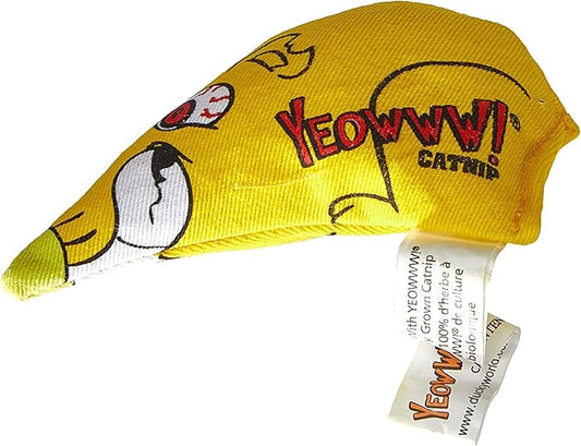 YEOWWW! Chubby Mouse Organic Catnip Cat Toy, 10cm, 2-pack