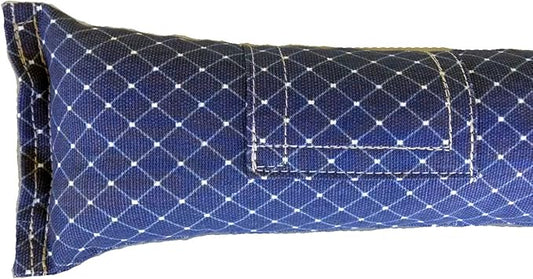 15" Cat Kicker Toy with Refillable Catnip Pocket (Navy) - Filled with Premium Canadian Catnip