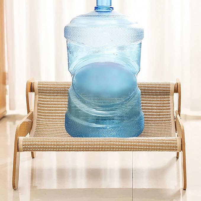 The Claw Lounge, Cat Sisal Chair, 2 in 1 Cats Hammock Lounge, Wear-Resistant Scratching Pad Lounge Chair, Cat-Friendly Summer Breathable Fabric for Indoor Cats (Linen)