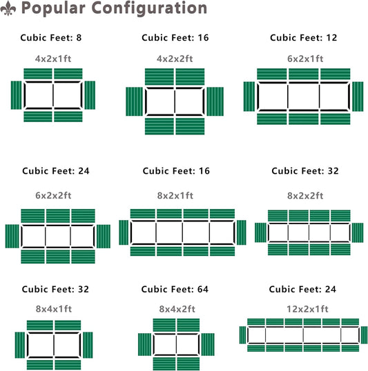 4x2x2FT Galvanized Raised Garden Bed,Planter Raised Beds-Metal Garden Box,Large Plant for Outdoor Planting, Vegetables Bed,Flower,herb-Sliver