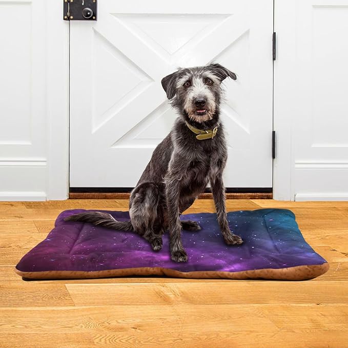 Pet Bed Nebula Galaxy Universe Dog Bed Mat Absorbing Non Slip Pad Pet Sleeping Mat for Small, Medium, and Large Dogs Puppy Cat 36 in x 24 in