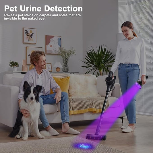 ESCO LITE Blacklight Flashlight 128 LED UV Flashlight, Upgraded Bright 395nm Handheld Ultraviolet Light for Pet Urine Detection, Scorpion Hunting