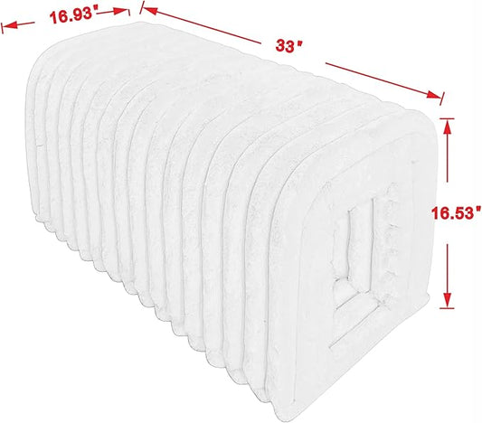 Storage Bench Pet Supplies Corduroy Bench Cat's nest to Hide for The Living Room, Entryway and Bedroom (Brown)