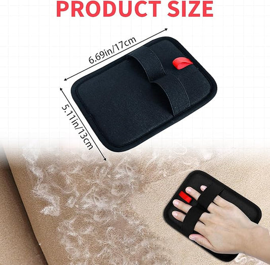 Static Pet Hair Removal Glove, 2 Pcs Electrostatic Dog Hair Remover Brush, Reusable Cat Fur Grooming Gloves for Furniture Couch Carpet Curtain Car Seat Cleaning Tool
