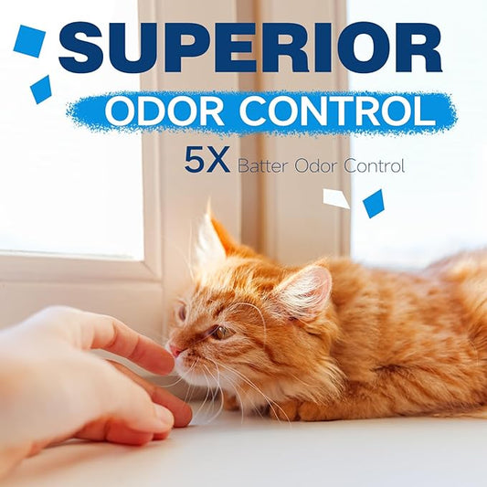 Made4Pets Cat Litter Crystals Kitty Litter Odor Control Crystal Litter Non Clumping No scooping Low Dust, Low Tracking, Lightweight, Dehydrates Waste,– 13.2 lbs (4 x 3.3 lb Packs)