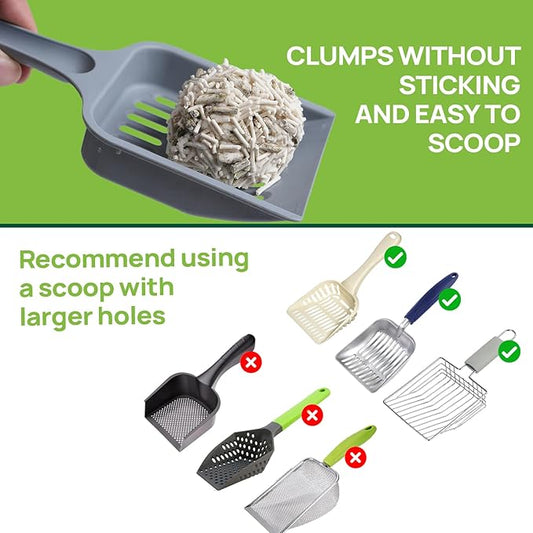 18lbs Tofu Cat Litter Clumping, Flushable, Dust-Free, Low Tracking, Lightweight, Ultra Absorbent and Fast Drying, 100% Natural Pea Husk Kitty Litter Solubility in Water, (9lbs×2bags)