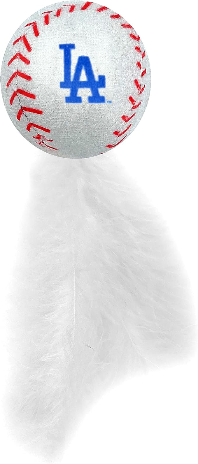 BEST PLUSH CAT TOY MLB LOS ANGELES DODGERS Complete Set of 3 piece Cat Toys filled with Fresh Catnip. Inc: 1 Baseball Cap Cat Toy, 1 Baseball Cat Toy with Feathers & 1 Beer Bottle. Beautiful Team LOGO