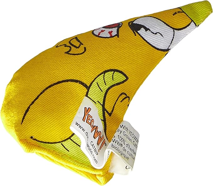 YEOWWW! Chubby Mouse Organic Catnip Cat Toy, 10cm, 2-pack