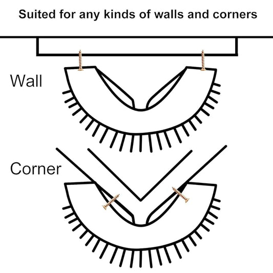 2 PACK Cat Self Grooming Corner Scratcher with Catnip, Massage Comb Brush for Long & Short Fur