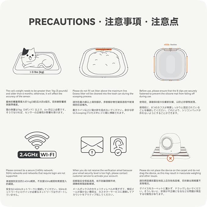 L1 Self-Cleaning Litter Box Automatic Electronic Hands-Free Smart Robot self Cleaning Litter Box - Safe Anti-Pinch,with Deodorizer and Liner and Litter Mat for Multiple Cats