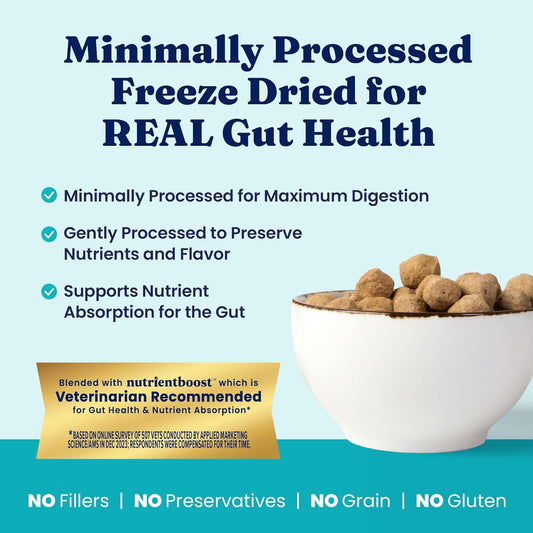 Solid Gold Freeze Dried Dog Food - W/Real Beef, Pumpkin & Superfoods - Freeze Dried Raw Dog Food Toppers for Picky Eaters to Serve as a Nutrient-Dense Meal Topper or High Protein Treats - 5.5oz