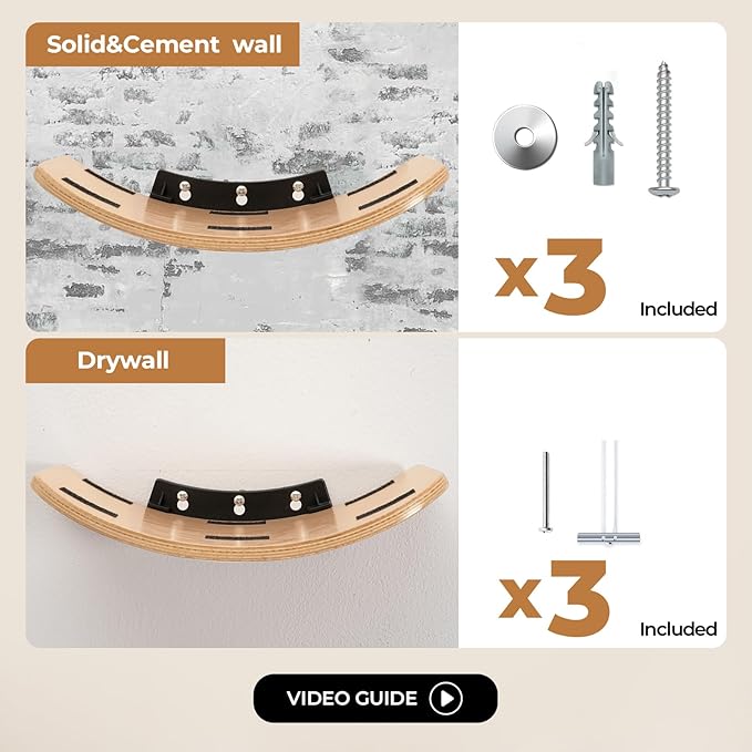 Cat Wall Shelves,Cat Wall Steps and Perch,Stairs,Ladders,Nest,Bed,Modern Wooden Floating Climbing Furniture for Hopping and Sleeping,with Scratching Cushion(Perch)