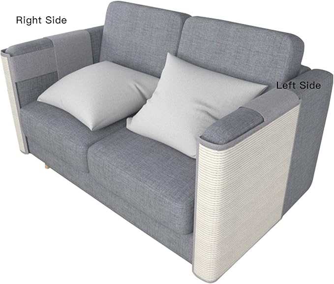 Cat Scratcher Couch- Natural Sisal Furniture Protection from Cats - Corner cat Scratcher for Couch,Chair,Sofa - Easy Installation