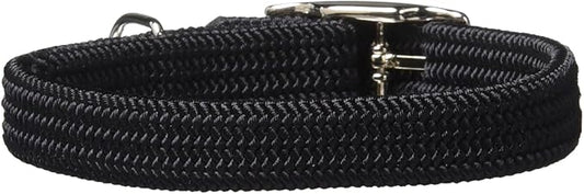 Kool Kat Elastic Cat Safety Collar with Bell, Black, 8"