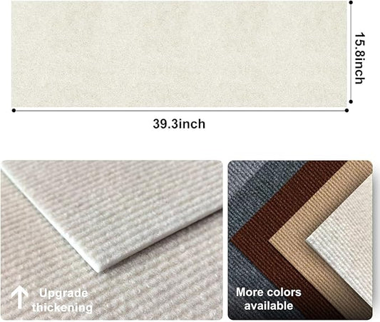 Cat Scratch Couch Furniture Protector, Adhesive Cat Scratch Pad Deterrent for Furniture, DIY Climbing Cat Scratcher Couch Protector from Cat Claws Scratching for Indoor (OffWhite, 39.3x15.8Inch)