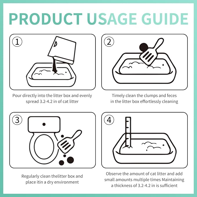 Natural Sodium Bentonite Clay Cat Litter | Dust-Free, Rapid Clumping, Ultra Absorbent, Odor Control, Low Tracking (11LBS)