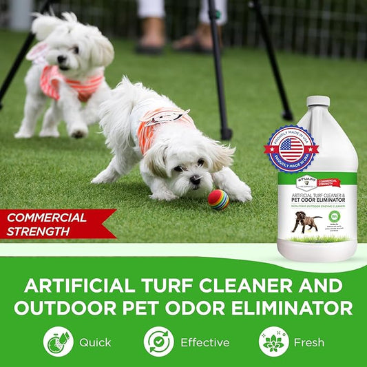 Stuart Pet Supply Artificial Turf Cleaner and Outdoor Pet Odor Eliminator Concentrate is Ideal for Yards, Artificial Grass and Patios, Great Yard Odor Eliminator for Dogs (Gal) 128 fl oz.