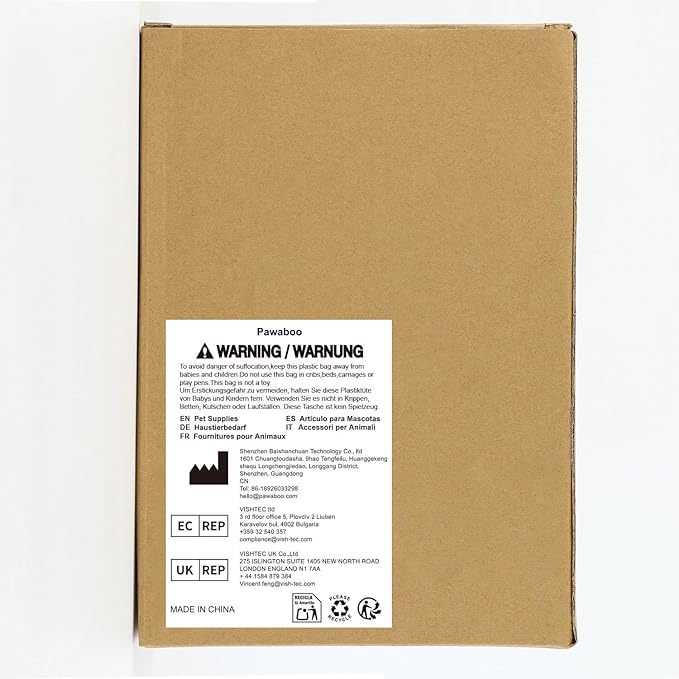 Pawaboo Cat Tunnel, S-Shaped Cat Tube Tunnel 25 * 97cm(9.8''*38.2'') with Balls and Bells, Collapsible Portable Kitten Play Tent Toy Interactive Cats House with Peep Holes for Kitty, Leopard Print