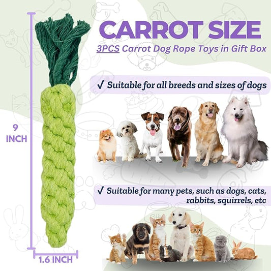 3PCS Green Woven Pet Chew Set, Dog Chew Accessories, Cat Interactive Chews, Safe & Durable Braided Chews for Dogs, Cats & More Pets