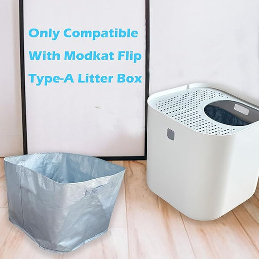 6 Pack Refill Liners A Compatible with Modkat Flip Litter Box, Waterproof and Scratch-Resistant Cat Box Liners for Type A