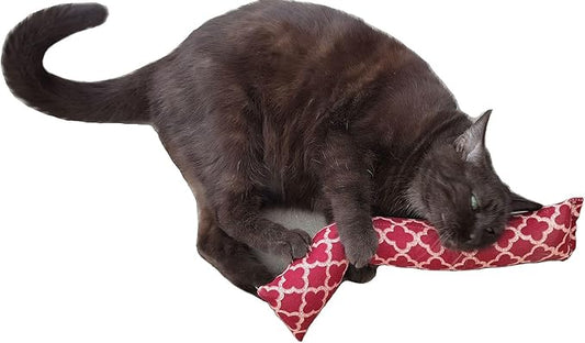 15" Catnip Cat Kicker Toys/Kitty Kick Sticks/Cat-Nip Kick Sticks (Rose Red) (Kickers Filled with 1 oz Premium Canadian Catnip)