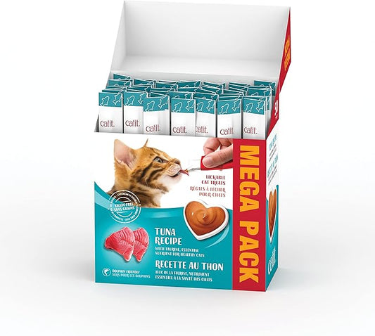 Catit Creamy Lickable Cat Treat, Healthy Cat Treat, Tuna, 50 Pack