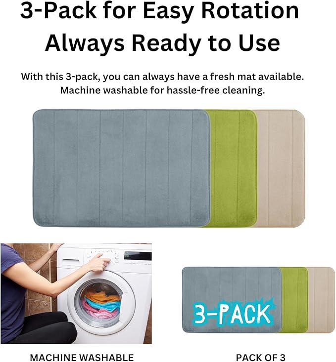 Washable Pet Bed Mat (23.6 x 15.8 Inch) – 3-Pack for Indoor/Outdoor Use, Soft Sleeping Mat for Cats, Small Pets, Kitty, Puppy, Rabbit – Cozy Bedding Pads for Pets Up to 20lbs