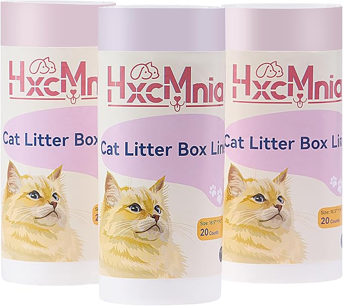 60 Count Self-Cleaning Litter Box Liners for MW-SCO1/MW-SC02/MW-LR01 - Leakproof & Odor-Control Design, 2x Thicker Material Than Standard Liners, Automatic Cat Litter Box Accessories