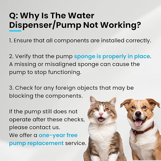 Cat Water Fountain Stainless Steel, 108oz/3.2L Quiet Automatic Water Dispenser for Dogs, Safe Auto Shut-Off, Large Square Pet Water Fountain for Cats Indoor with 1 Replacement Filter