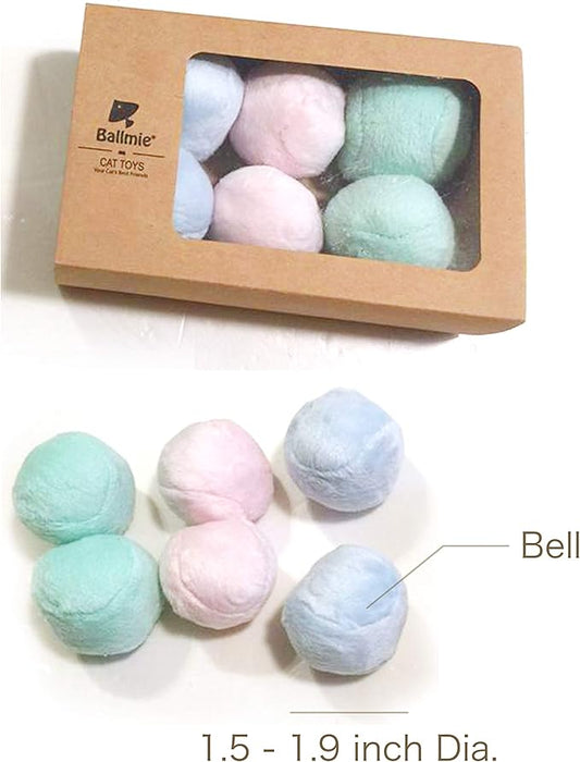Cat Toys Ball Cat Toys Balls with Bell Eco-Printing Baby Clothing