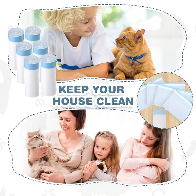 160Pcs Robot Litter Box Bags with Drawstring, Extra Thick Self Cleaning Kitty-Litter Bags Liners, Heavy-Duty Cat Litter Liner Bag for Family(25x15.7in, Blue)