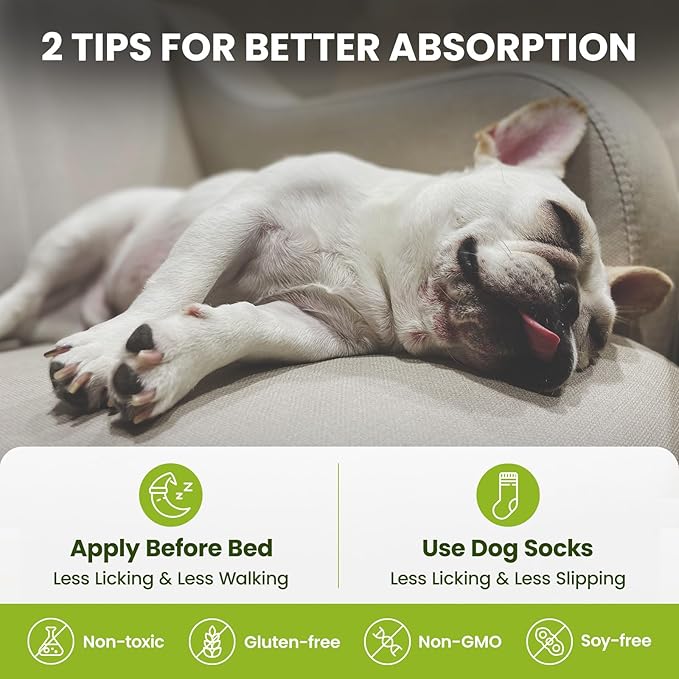 Lick-Safe Dog Paw & Nose Balm with Coconut Oil | All-Natural Paw Moisturizer & Cream for Dry, Cracked Pads & Snouts| Paw Wax & Soother, Nose Butter for Bulldogs| Horse Hoof Care (2.1 oz*2)