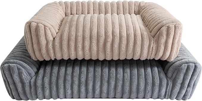 Arlee Saddle Sofa Memory Foam Pet Bed, Comfortable & Washable, Ideal for Dogs and Puppies, Extra Comfort, Couch Design, Crate & Kennel Furniture, Pet Supplies & Essentials, Sage, Medium