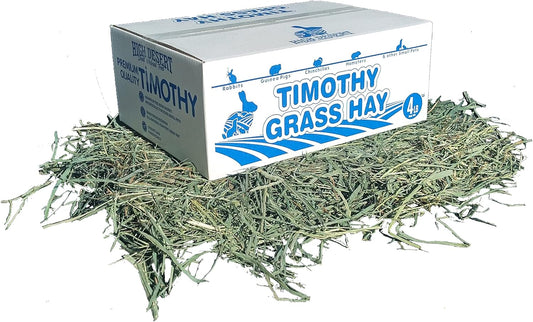 High Desert 2nd Cutting Timothy Grass Hay for Rabbits, Guinea Pigs, Chinchillas & Small Pets – Premium Hand-Packed Natural Hay, High-Fiber, Additive-Free, Grown in USA – 4 lb Box
