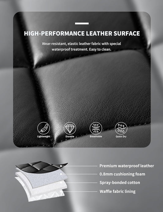 Harrison Howard Dressage Saddle Pad High-Performance Leather Saddle Pad for Horse Riding with Excellent Shock Absorption