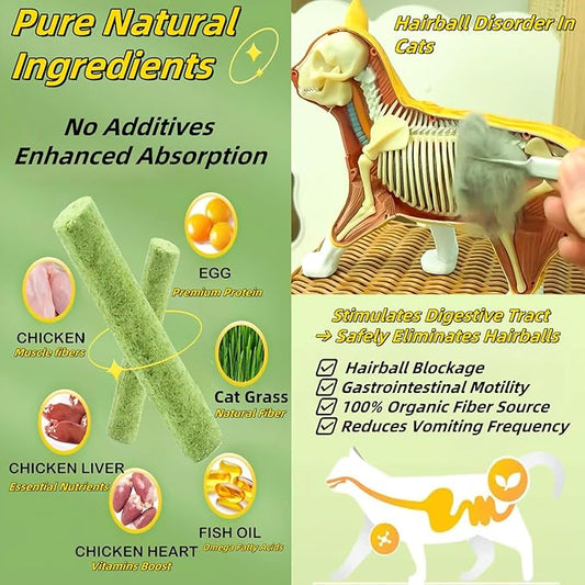 Cat Toys 12Pack Cats Grass Treat Catnip Toy with Silvervine for Indoor Kitten Toys Wood Kitty Chew Rope Grass Sticks for Teeth Cleaning Kitten Snack for Catnip Dental Care Self Play